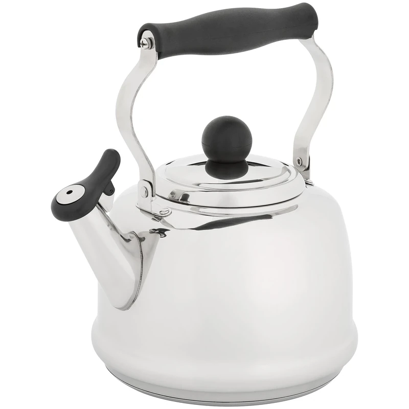 Judge 1.9L Stovetop Kettle - Stove Top Kettle for Gas Stoves & Electric Hobs - 18/10 Stainless Steel Whistling Kettle with Heat Resistant Handle - Non-Drip Spout - All Hob Types Including Induction