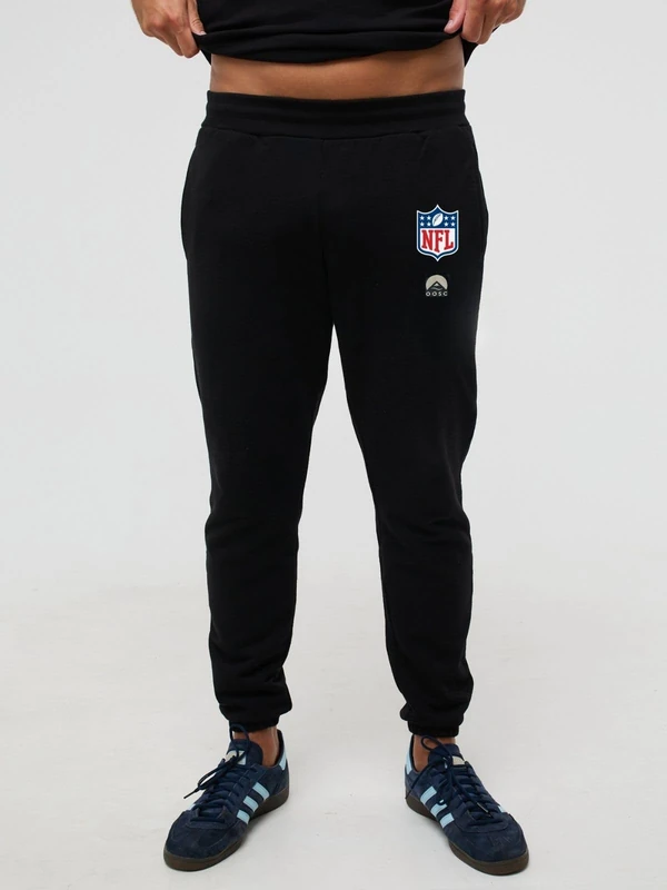 OOSC Mens NFL Shield - Black Sweatpants, Black, XS EU