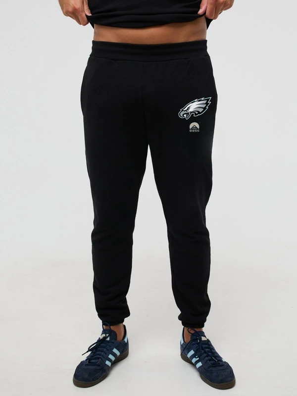 OOSC Mens Philadelphia Eagles Sweatpants, Black, L EU