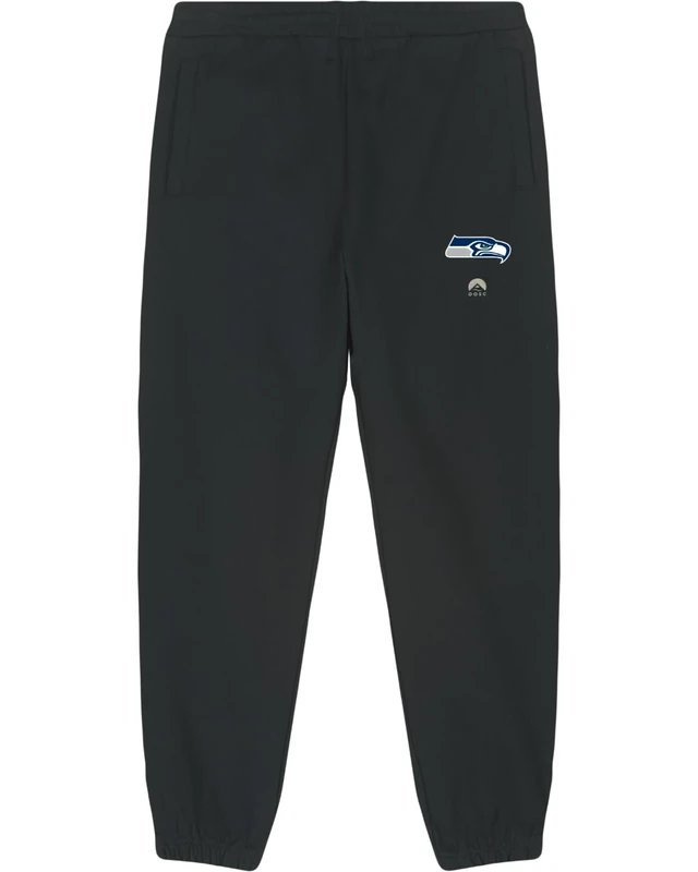 OOSC Mens Seattle Seahawks Sweatpants, Black, XS EU