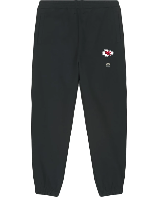 OOSC Mens Kansas City Chiefs Sweatpants, Black, XS EU