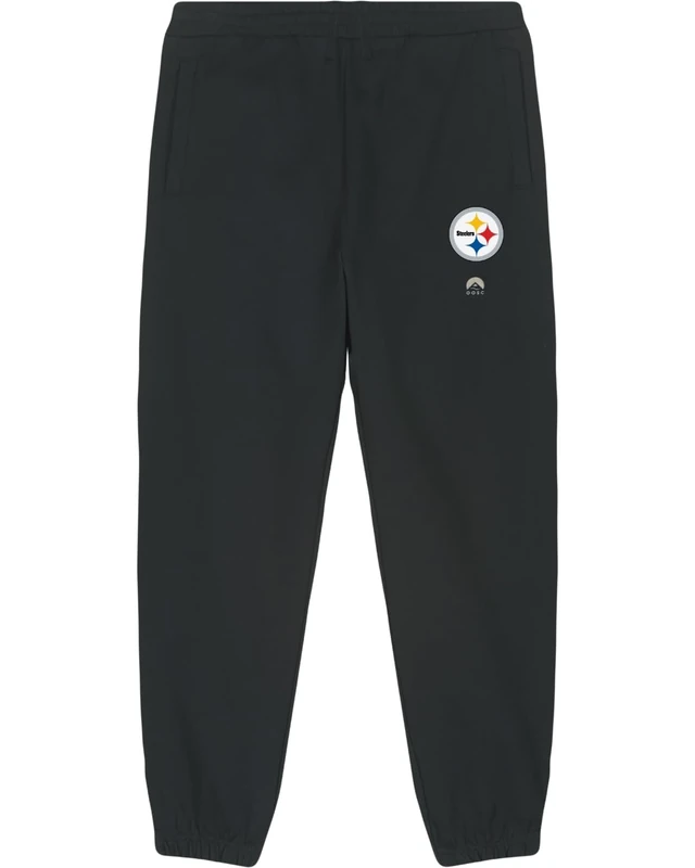 OOSC Mens Pittsburgh Steelers Sweatpants, Black, S EU