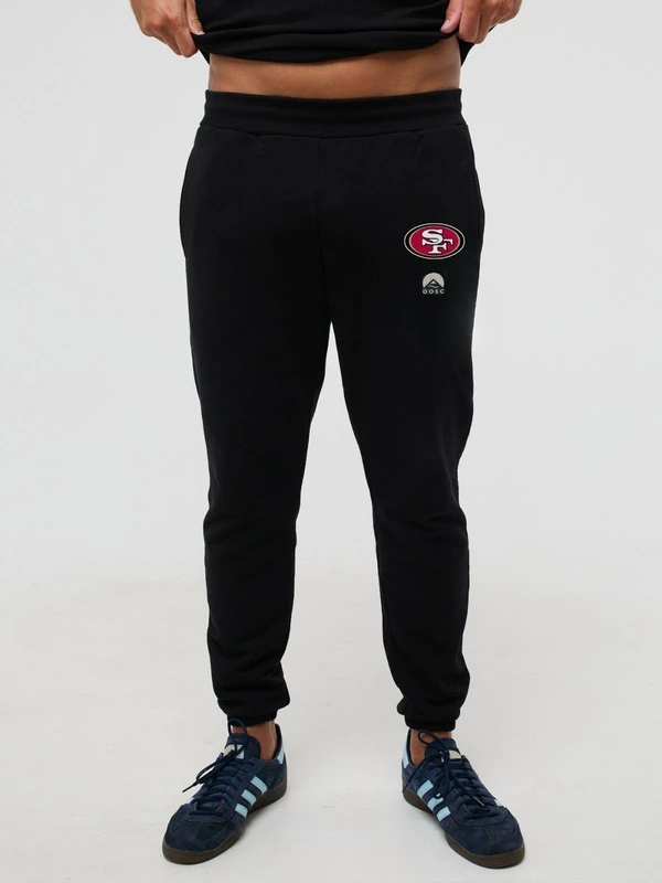 OOSC Mens San Francisco 49ers Sweatpants, Black, XXL EU