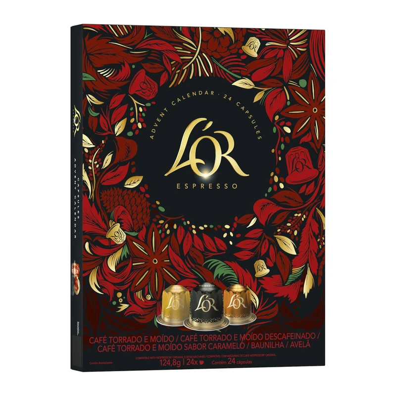 L’OR Coffee Pod Advent Calendar (Total 24 Coffee Capsules)