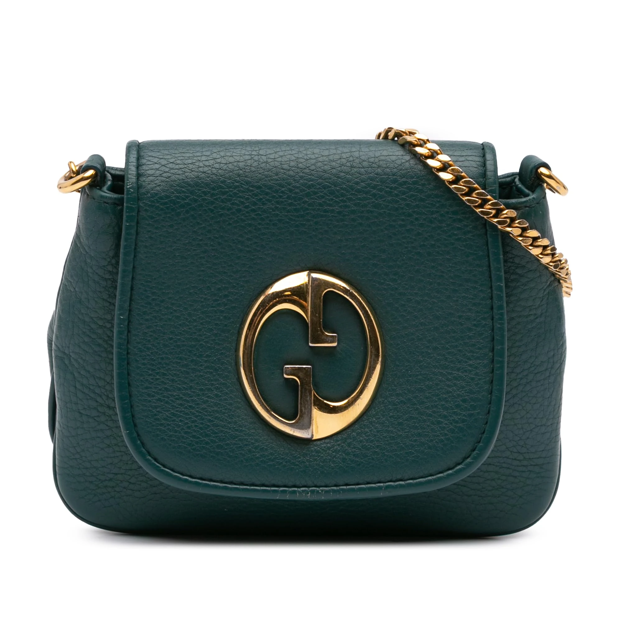 Gucci Pre-Loved Small Leather 1973 Chain Crossbody