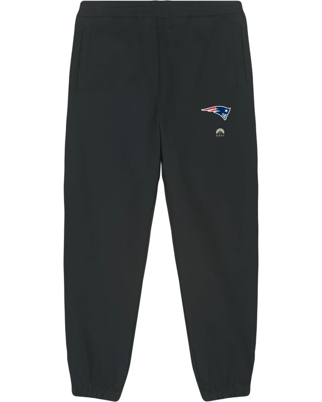 OOSC Mens New England Patriots Sweatpants, Black, L EU
