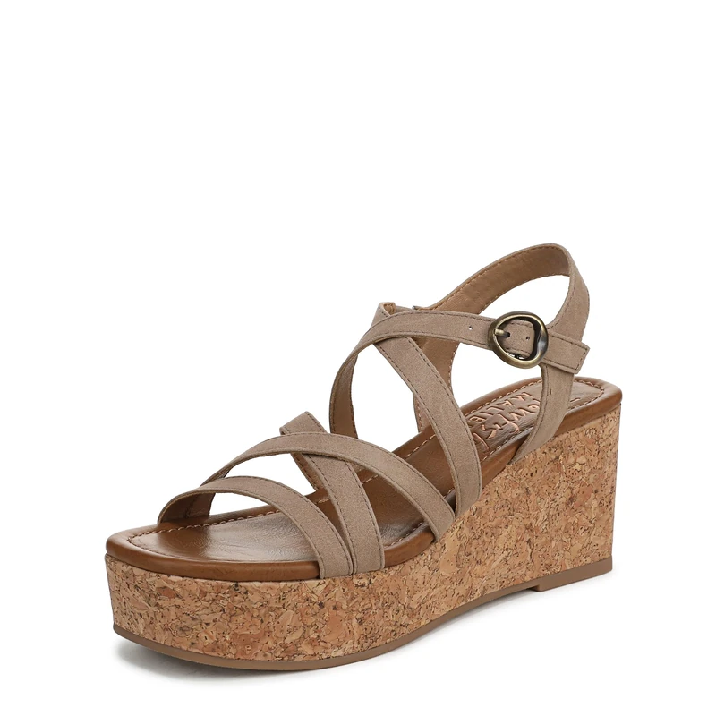 Blowfish Malibu Women's Aurora Wedge Sandals, Oak Brown, Medium Fit, UK 7