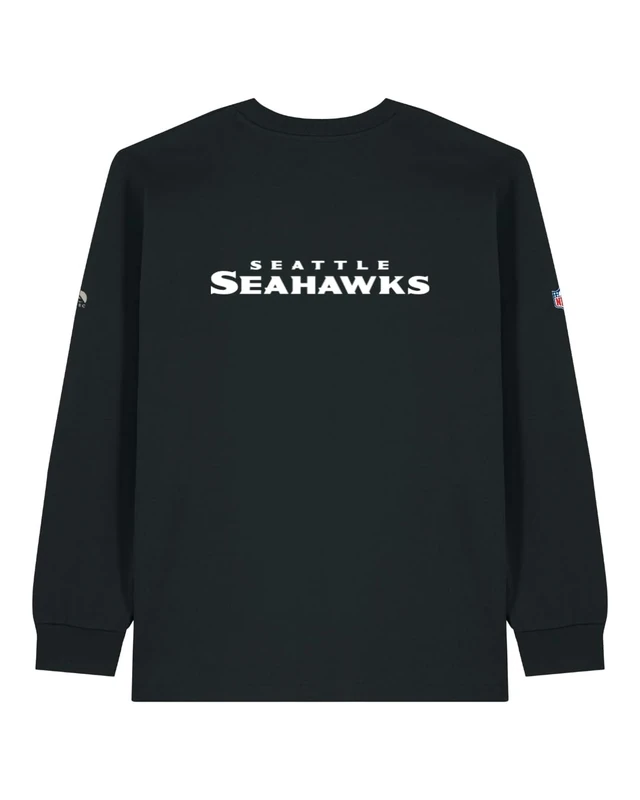 OOSC Mens Seattle Seahawks Long Sleeve T-Shirt, Multicolour, XL EU