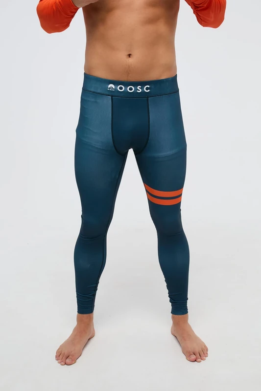 OOSC Mens Chicago Bears - X NFL Baselayer Pants, Orange, XXL EU