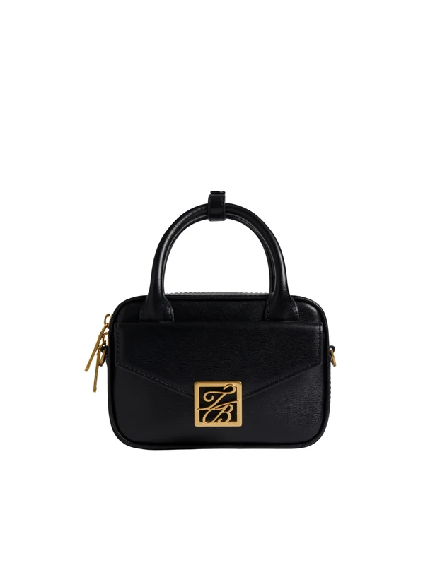 Ted Baker London ANIBELL-TB Detail Mini Leather Crossbody bag, BLACK
