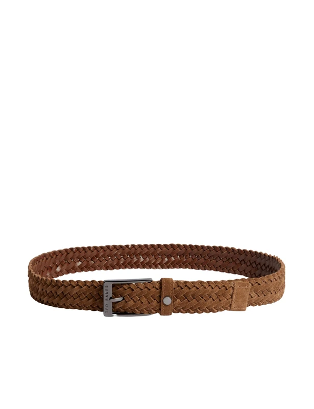 Ted Baker london briaded suede belt, brown - Image 1