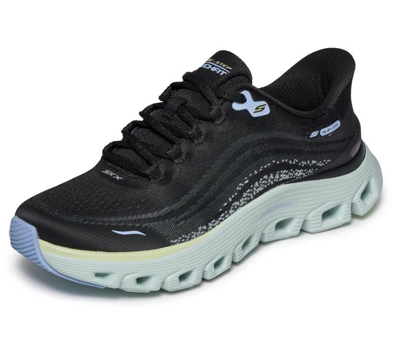 Skechers Women's Arch Fit Glide-Step Wave, Black, 5.5 UK