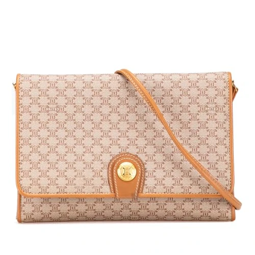 Celine Pre-Loved Macadam Coated Canvas Crossbody