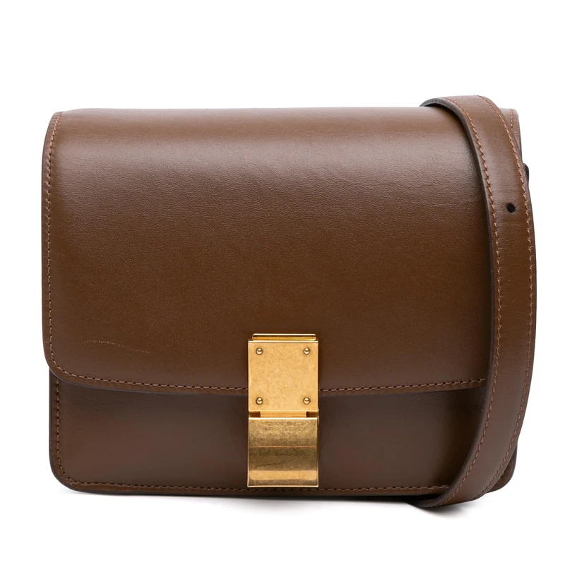 Celine Pre-Loved Small Calfskin Classic Box Crossbody Bag