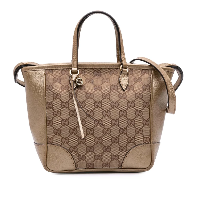 Gucci Pre-Loved Small GG Canvas Bree Satchel