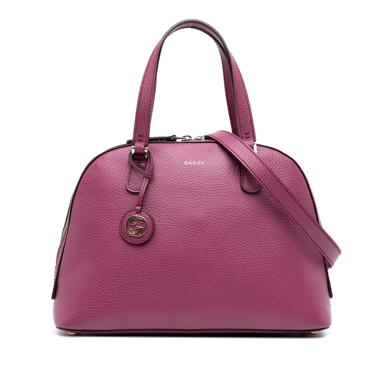 Gucci Pre-Loved Dollar Calfskin Lady Dome Satchel