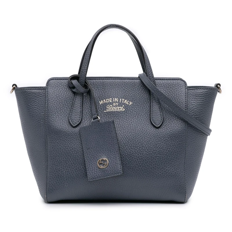 Pre-Loved Mini Leather Swing Satchel Handbag