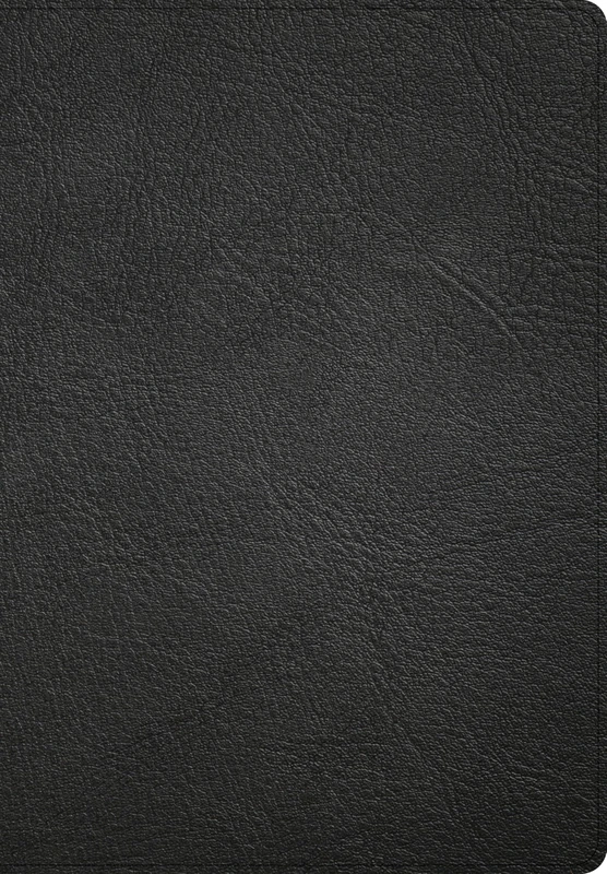 CSB Super Giant Print Reference Bible, Optimal Type, Digital Study Edition, Black Genuine Leather, Indexed