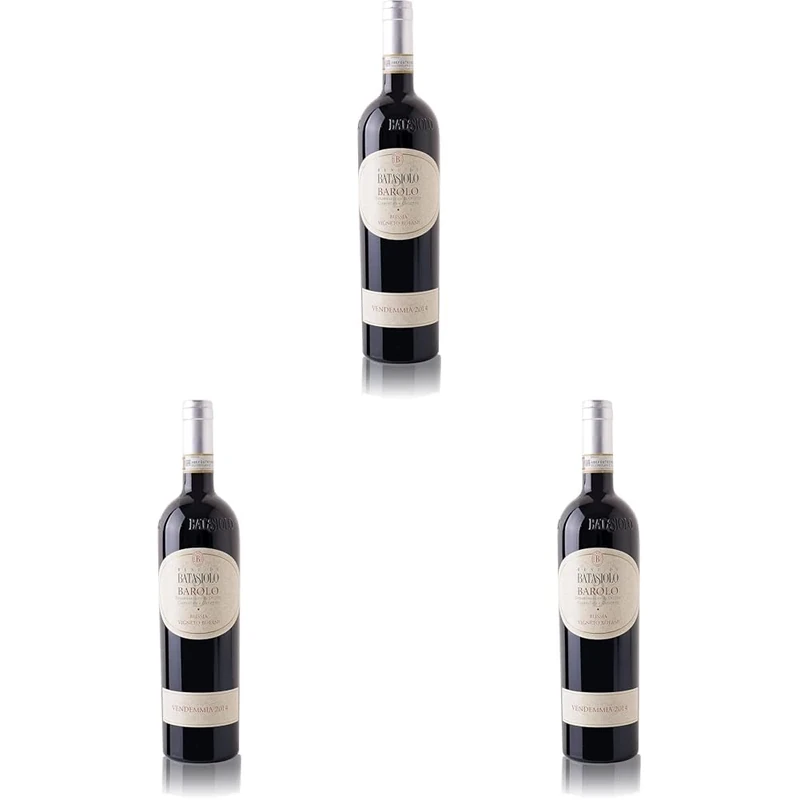Batasiolo, BAROLO DOCG BUSSIA VIGNETO BOFANI, Dry Still Red Wine from the Bofani Vineyard, Tannic and Round Wine, Balanced and Structured Taste (Pack of 3)