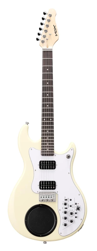 Vox APC-2 Electric Guitar with Integrated Amp and Speaker, Effects and Rhythm Machine - White