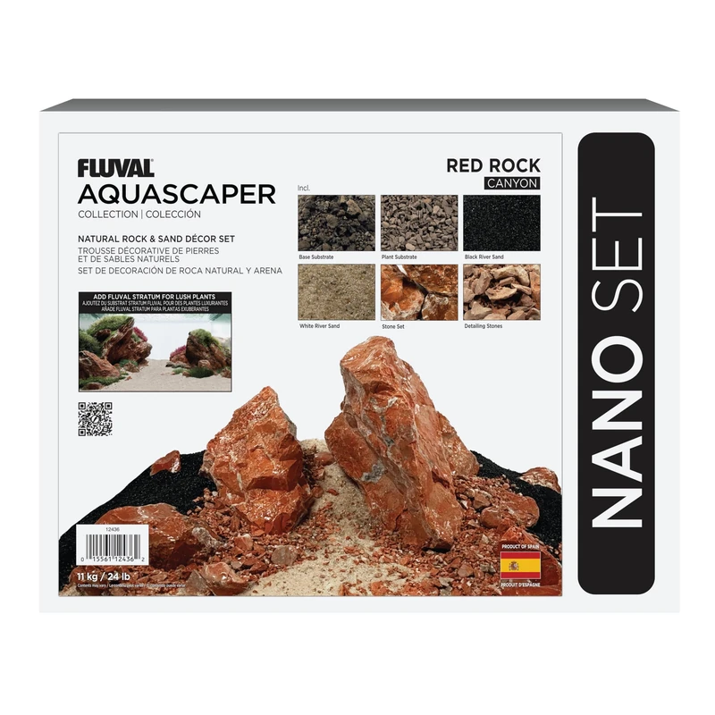Decoration Kit for aquascaping Fluval Red, Nano