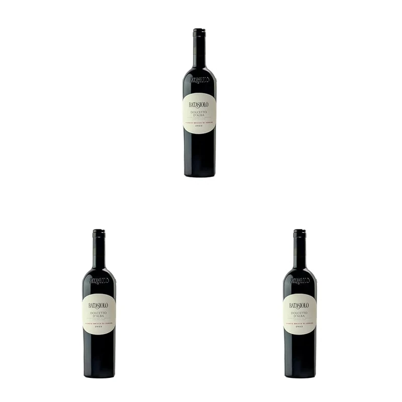 Batasiolo, DOLCETTO D'ALBA DOC BRICCO DI VERGNE, 750 ml, Still Red Dry Wine, Fruity Flavour (Pack of 3)