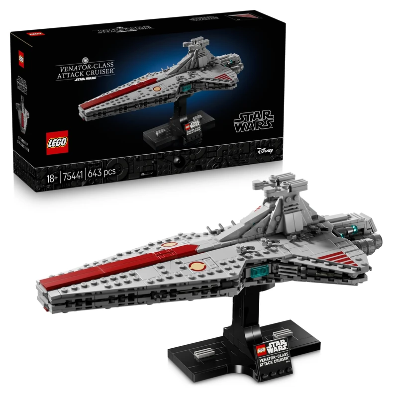 LEGO Star Wars 75441 Venator-Class Attack Cruiser Building Set for Adults - Republic Starship Model Kit - Living Room & Shelf Decor - Collectible Gift for Revenge of the Sith Fans