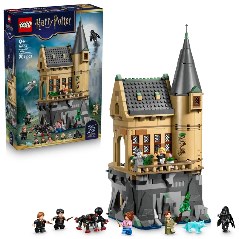 LEGO Harry Potter Hogwarts Castle: Hospital Wing Toy - DIY Miniature Model Kit with 7 Minifigures incl. Hermione & Ron - Gift Idea for 9+ Year Old Girls, Boys & Fans - 76463