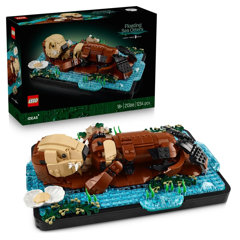 LEGO Ideas Floating Sea Otters Building Set 21366 - Adult Kit