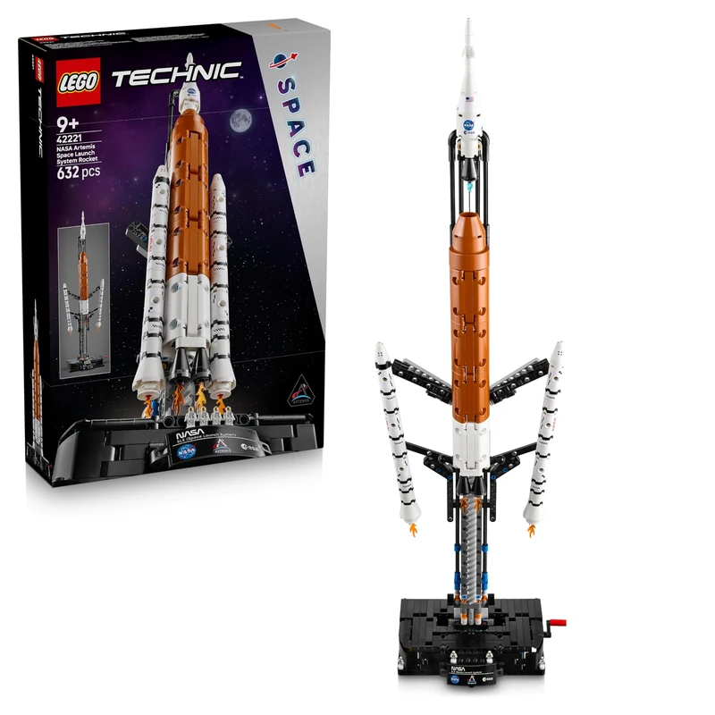 LEGO Technic NASA Artemis Space Launch System Rocket - Interactive STEM Toy w/ 4 Astronauts and a Separation Function - Birthday Gift for 9+ Year Old Boys & Girls - 42221