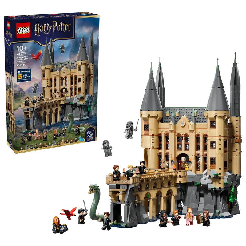 LEGO Harry Potter Hogwarts Castle: East Wing Toy - Miniature Model Kit w/ 13 Minifigures & Collectible Patronus - Kids' Room Decor - Gift Idea for 10+ Year Old Girls, Boys & Fans - 76473