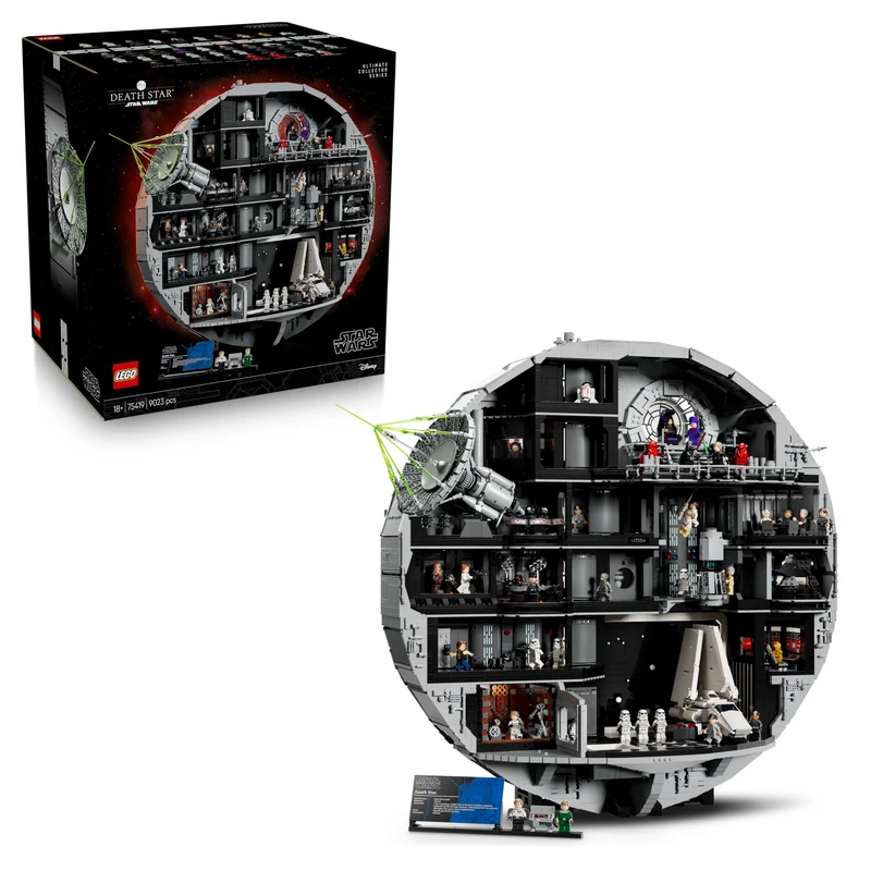 LEGO Star Wars 75419 Death Star Building Set for Adults - Interactive UCS Display Model Kit with 36 Minifigures incl. Luke Skywalker, Han Solo & Darth Vader - Collectible Gift for A New Hope Fans