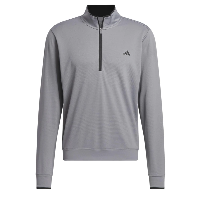 adidas Men's Mens Upf Lightweight Quarter Zip Pullover Sweatshirt, grey three, XXL