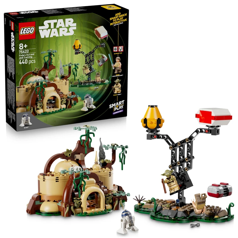 LEGO Star Wars 75422 SMART Play: Yoda's Hut and Jedi Training - Compatible Interactive Toy Set incl. 2 SMART Tags and 2 Minifigures - Gift Idea for 8+ Year Old Boys, Girls & Adult Fans