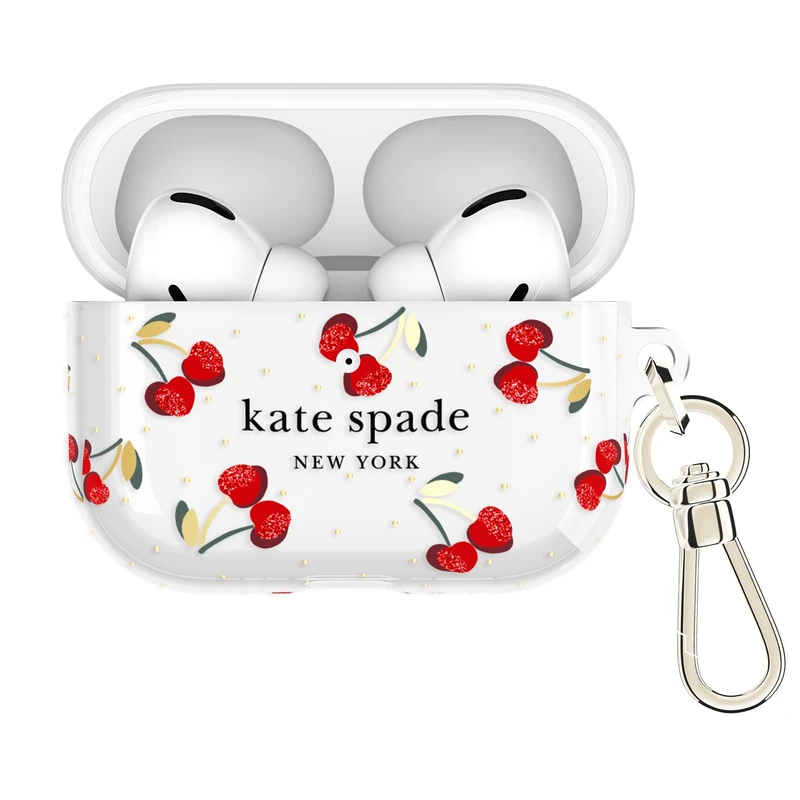 Kate Spade New York AirPods 3 Case - Cherry Dot with Keychain - Image 1