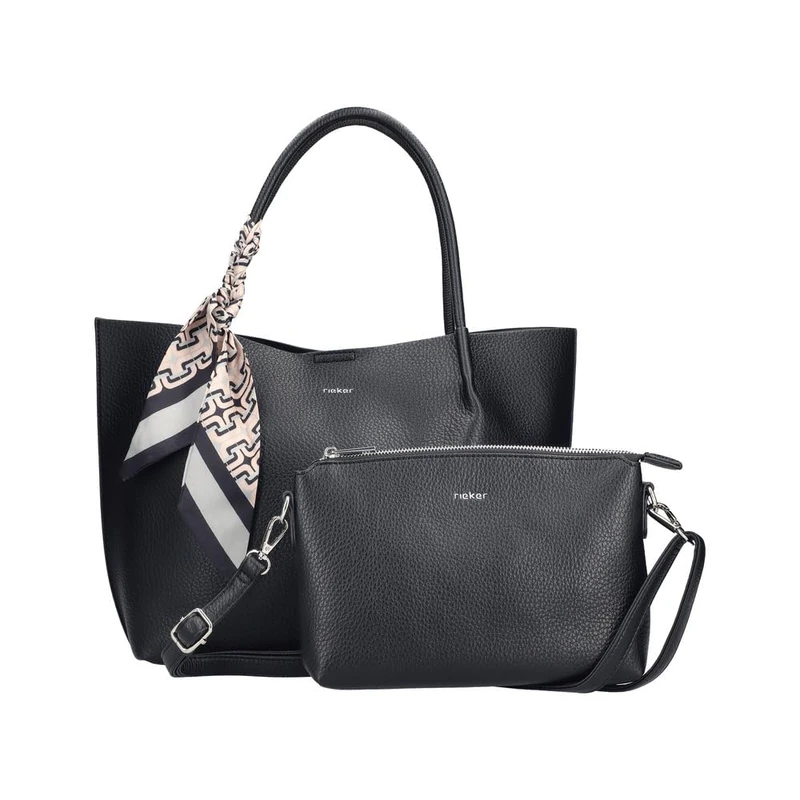 Rieker Ladies Black Shopper H1399