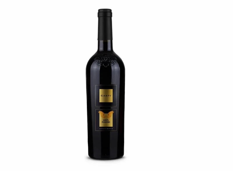 Canti - Gran Passero, Italian Red Passito I.G.T. Wine 14.5%, Appassimento of Apulian Grapes, Smooth and Velverty Flavor with a Sweet and Floral Taste, 1x750 ml (Pack of 6)