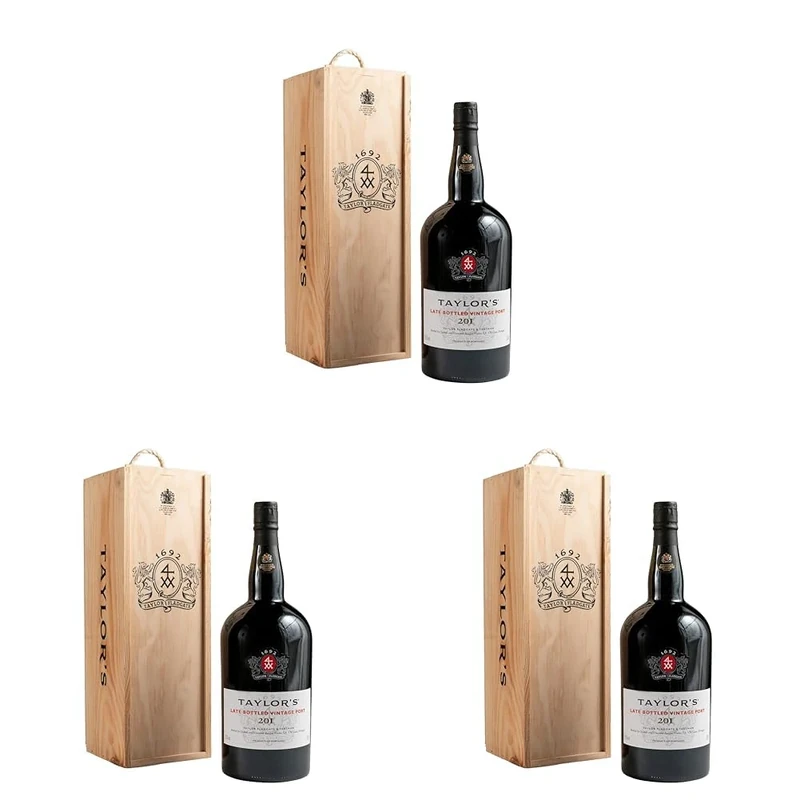 Taylors Late Bottled Vintage Port Wine | in Gift Box | 150 cl (Pack of 3)