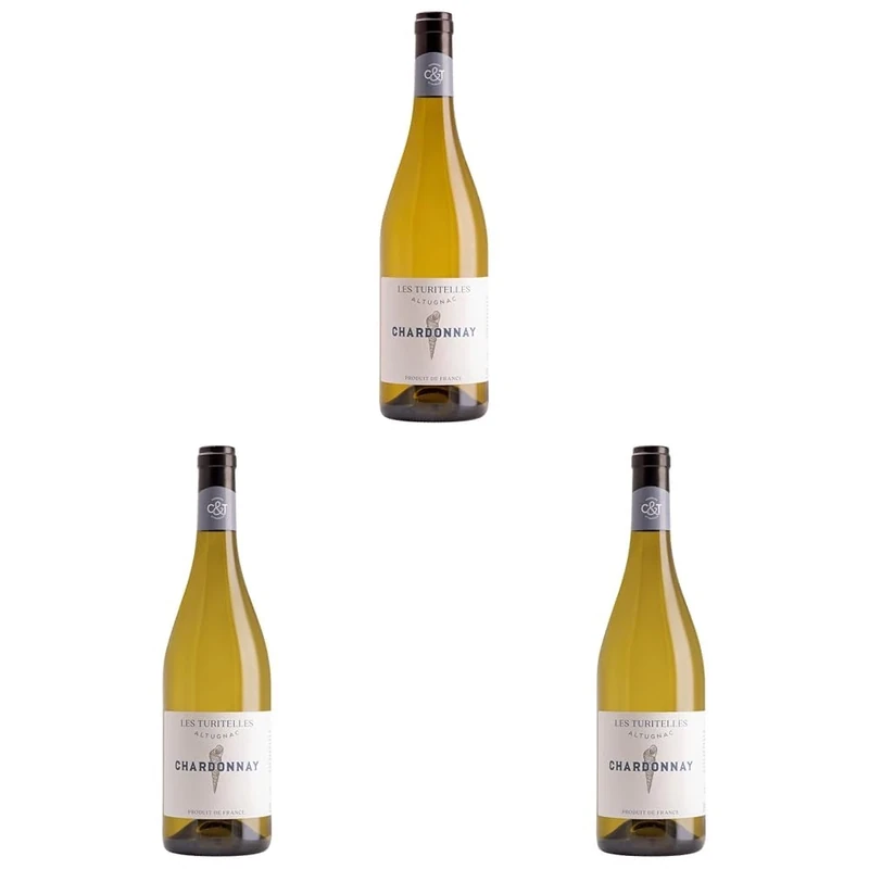 Domaine d`Altugnac Chardonnay Turitelles, French white - 750 ml (Pack of 3)
