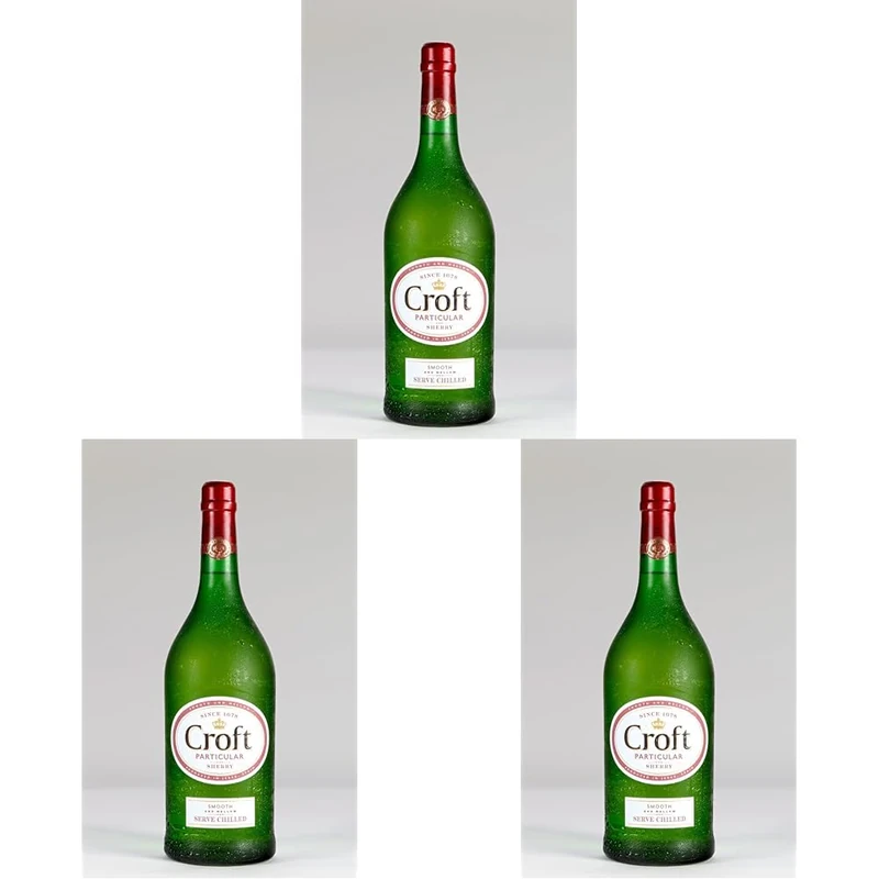 Croft Particular Amontillado Sherry 1l - Pack of 3