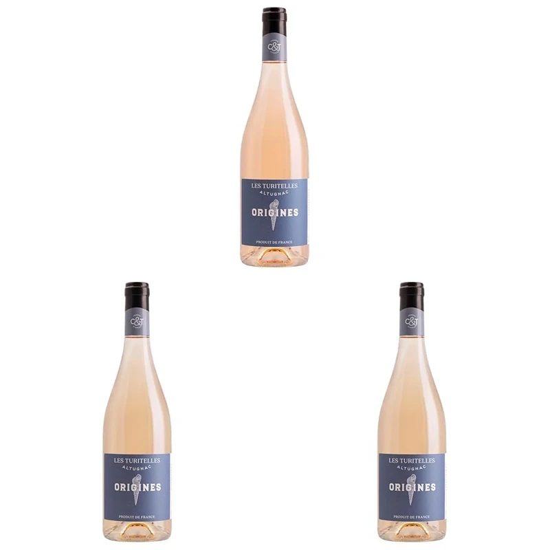 Domaine d`Altugnac Orgines Rosé Turitelles, French rose - 750 ml (Pack of 3)