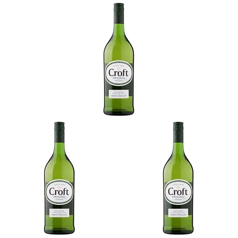 Croft Original Pale Cream Sherry 1l (Pack of 3) - Image 1