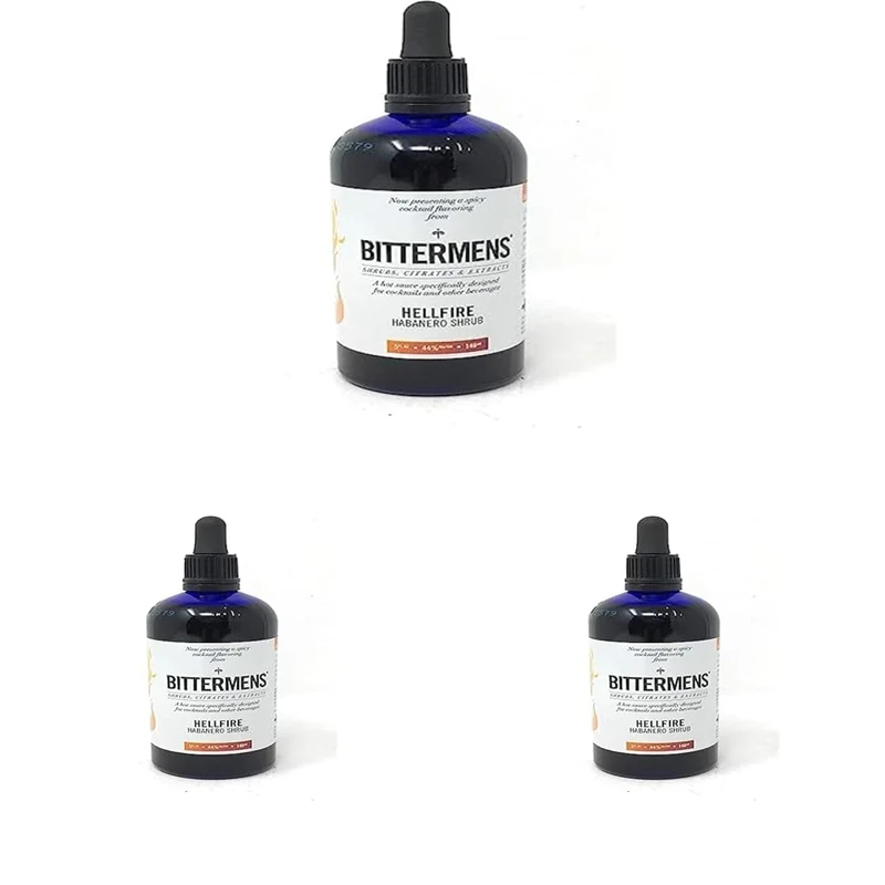 Bittermens Hellfire Habanero Shrub Bitter, 14.6 cl (Pack of 3)