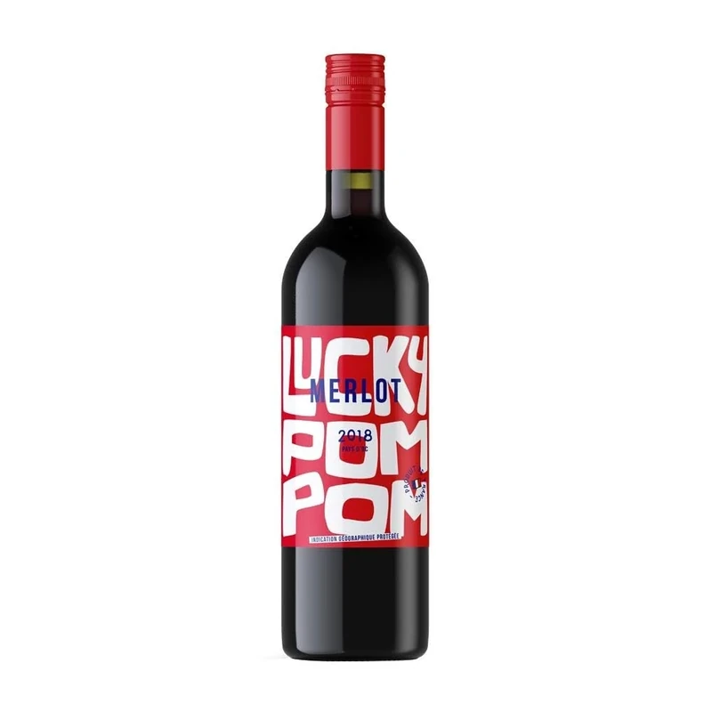 Lucky Pom Pom, Merlot, France, 75 cl (Pack of 6)