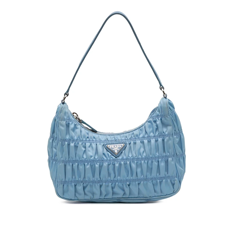 Pre-Loved Tessuto Gaufre Re Edition Shoulder Bag