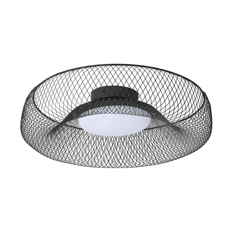 OSRAM Decor Mesh LED Ceiling Light, Black Metal, 300mm, 18.5W, 1130lm, 3000K Warm White, Ra >80