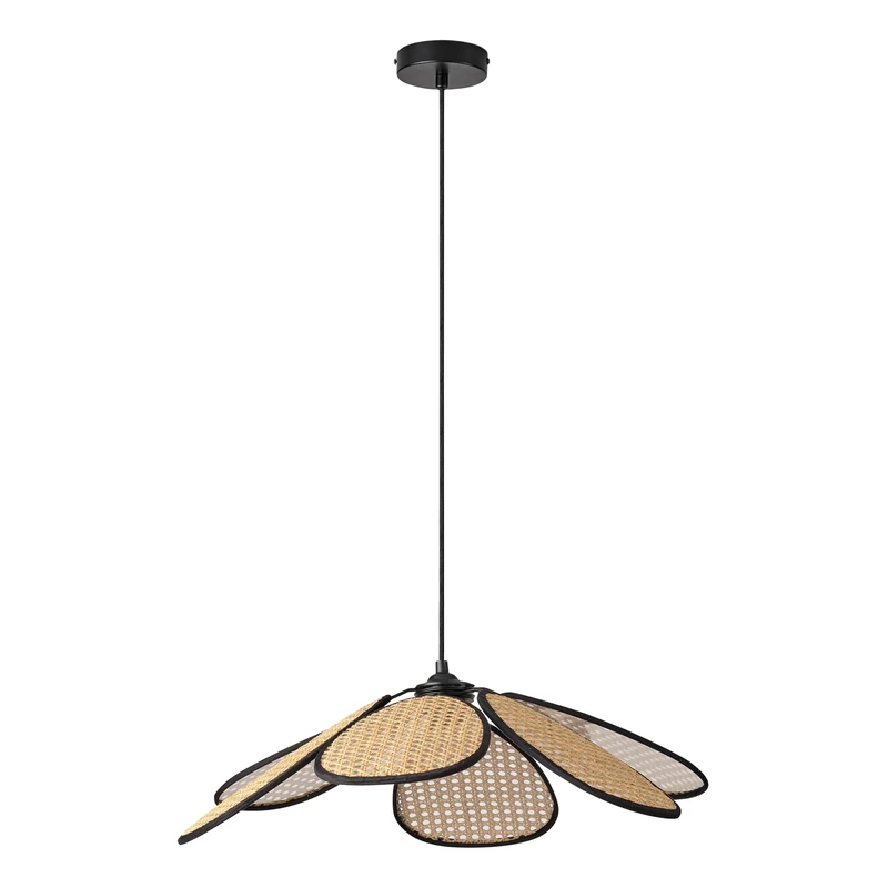 OSRAM Decor Rattan Daisy Pendant Light 580mm E27 Brown, Rattan, Metal, Natural, for Living Room and Dining Room - Image 1