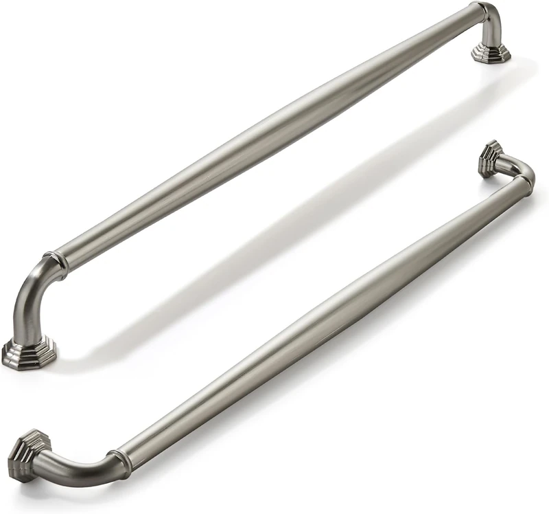 khtumeware 3 Pack Appliance Handle Pull 12 Inch(305mm) Brushed Satin Nickel Heavy Duty Solid Cabinet Handles Cabinet Pulls Heavy Duty Solid Cabinet Hardware for Cupboard Drawer Pulls Dresser Handle