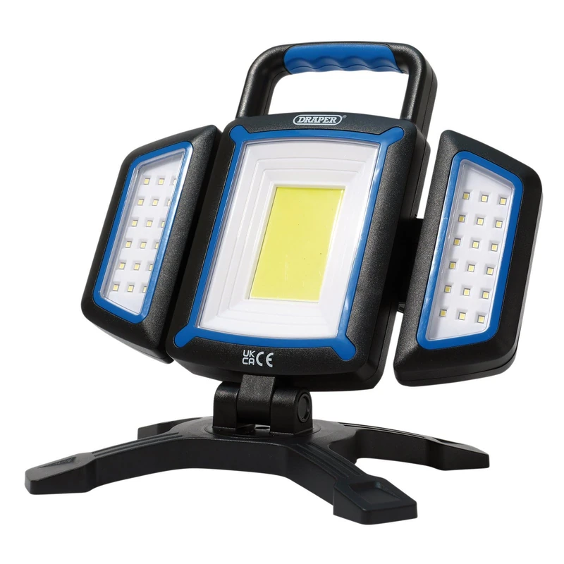 Draper 23848 COB SMD Rechargeable Work Light and Powerbank, 18W, 2000 Lumens, USB-C Cable Supplied - Image 1