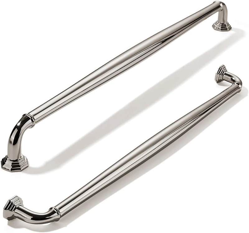 khtumeware 3 Pack Appliance Handle Pull 12 Inch(305mm) Polished Nickel Heavy Duty Solid Cabinet Handles Cabinet Pulls Heavy Duty Solid Cabinet Hardware for Cupboard Drawer Pulls Dresser Handle